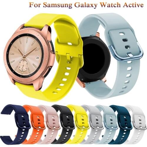 New Silicone Original sport watch band For Galaxy watch active smart watch strap For Samsung Galaxy watch Replacement strap 20MM