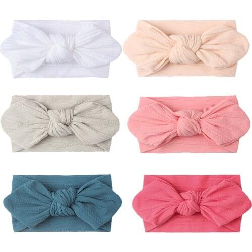 Wide Soft Baby Headband Cute Rabbit Ears Baby Girls Hair Band Elastic Kids Headwear Kawaii Baby Hair Accessories