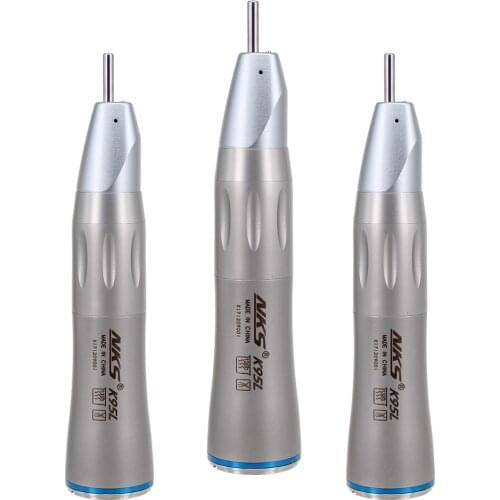 Dental handpiece surgery used straight nose cone with optical fiber LED