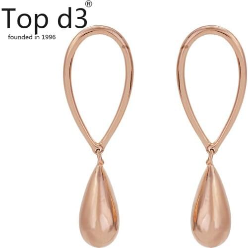 Top d3 Two tones Hoop Earrings Big Smooth Circle Earrings Hoop Earrings for Women Jewelry Drop for Party Gift