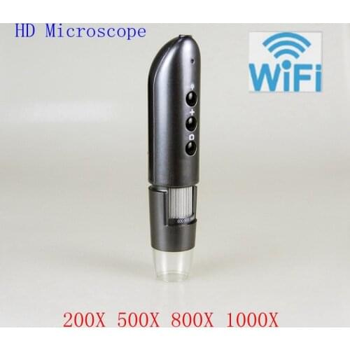 WIFI Mobile Phone Microscope 200X 500X 800X 1000X wifi Digital Magnifying Lens For IOS Android Photo Video HD Wireless Magnifier