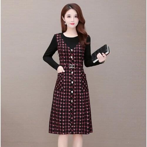 Модные платья в клетку WMWMNU China At AliExpress