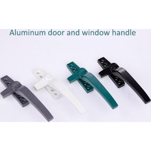 1pcs 50 Type Aluminum Alloy Window Rignt/Left Handles Extrapolated Swing Doors And Windows Single Point Casement Locking Handle