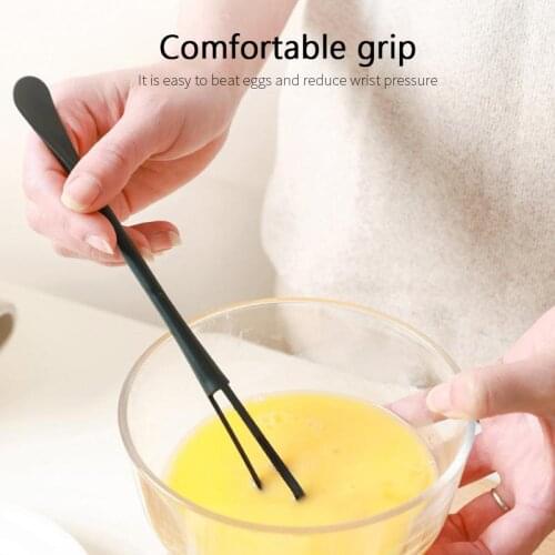 1PC Kitchen Plastic Whisk Non-Slip Easy to Clean Egg Beater Milk Frother Kitchen Utensil 22*2cm Multi-purpose Manual Egg Mixer