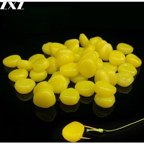 100pcs/lot Artificial Soft Baits Pop Corn Carp Fishing Lure Set Fake Bait Smell Grain Baits Accessories Isca Free Shiping