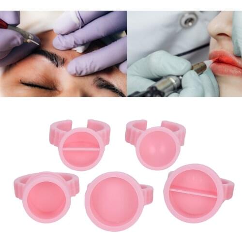 1000pcs DisposableTattoo Ink Ring Cups Pigment Cups Adjustable Eyelash Grafting Tool Tattoo Needle Accessorie Makeup Tattoo Tool