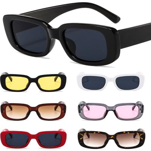 2021 Small Rectangular Womens Retro Brand Designer Glasses Square Fashion Sunglasses Vintage Cycling Sunglasses Sun Decorative