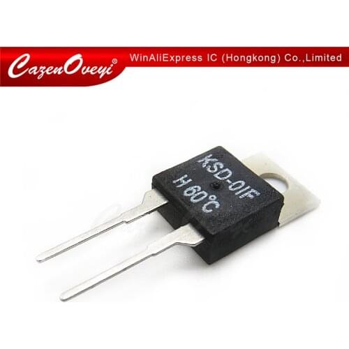 5pcs/lot KSD-01F 40 45 50 55 60 65 70 80 85 degree normally open thermostat switch Temperature Control TO-220 KSD-01