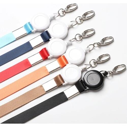 6 Color Fashion Creative Lanyard Retractable Nurse Badge Reel Clip Badge Holder School Teacher Students Doctor Id Card Holder