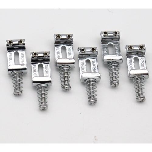 6pcs Guitar Bridge Pull String Code Electric Guitar Saddle Guitar Bridge String Saddle for ST Electric Guitar Accessories