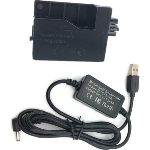 DR-E5 Dummy Battery + USB Adapter Charging Cable for Canon EOS 450D 500D 1000D Rebel XSi XS Cam Power Bank as ACK-E5 LP E5 LP-E5