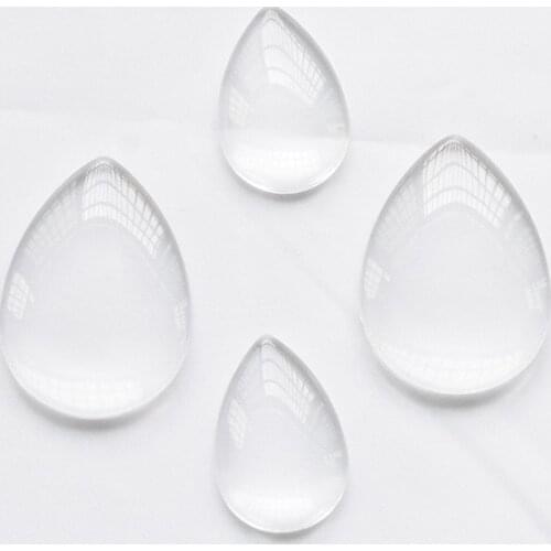 Water Drops Cabochon Clear Glass 10*14/13*18/18*25/20*30/30*40mm Transparent Crystal or Diy for Jewelry Making Findings