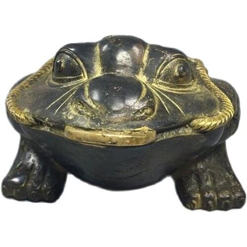 Chinese Old Copper Collection Pure Copper toad