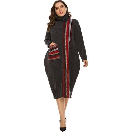 Модные вязаные платья LeFifino China At AliExpress