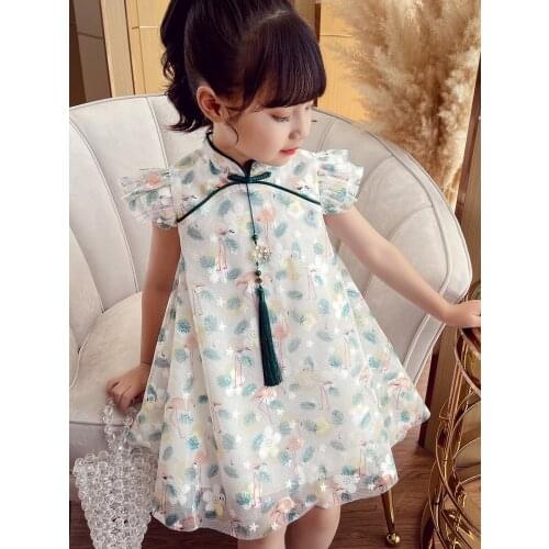 Girls' summer dresses 2021 new childrens summer dresses, hanfu girls, princess dresses, childrens dresses, summer Lolita dress