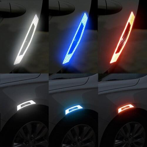 Car 5D Carbon Fiber Stickers Car Door Edges Stickers Decals Auto Reflective Strip Warning Car Styling Cars Decoration Stikers