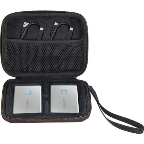 Newest Hard EVA Storage Protective Case for Samsung T7 Touch Portable SSD External Solid State Drives Carrying Case