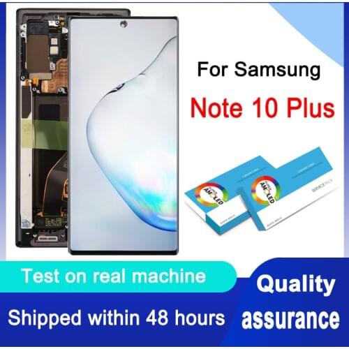 Original 6.8" Dynamic AMOLED Display For Samsung Galaxy Note10+ N975 N975F N9750/DS Display Touch Screen Digitizer Note 10 Plus