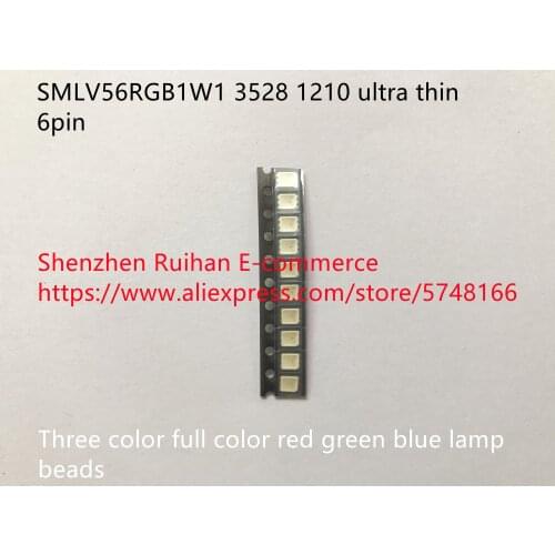 Original new 100% SMLV56RGB1W1 3528 1210 ultra thin 6pin three color full color red green blue LED chip lamp beads
