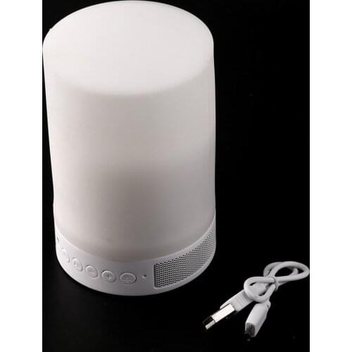 YY-006B Wireless Amplifier Speaker Music Sound Box With Alarm Clock LED Table Lamp Portable Mini Loudspeaker