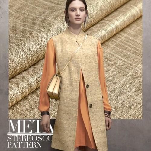 Profile Gilt Ultra-Fashionable Heavy Woven Coated Linen Fabric