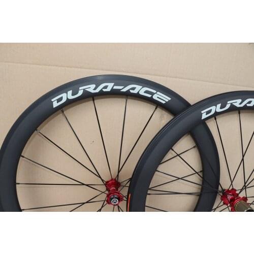 Ultra light carbon wheels clincher tubular 25mm 700C road bike carbon Wheelset with Powerway R13 hubs 1 year warranty