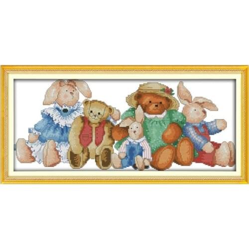 Old friends cross stitch kit 14ct 11ct count print canvas stitching embroidery DIY handmade needlework