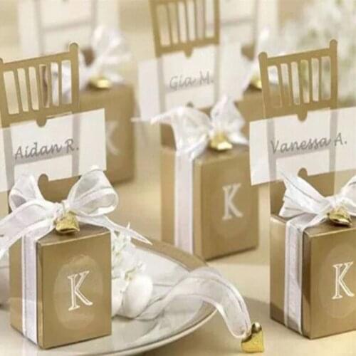 Party Decoration European blue/silver/gold Wedding Bride Boyfriend Candy Box Guest Pattern Favor Chocolate Gifts Packaging Bag