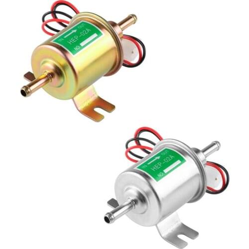 Universal 12V Electric Fuel Pump Low Pressure Bolt Fixing Wire Diesel Petrol For Car Carburetor Motorcycle ATV HEP-02A