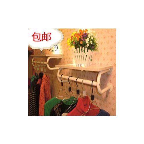Package mail thickening clothing rack clothing display rack clothes hanger display wall hanging clothes shelf side shelf