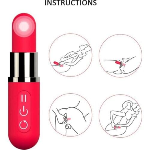 Lipstick Vibrator USB 12 Speed Clitoris Stimulator bullet Vibrating Nipple G-spot Massage Vibrating Egg Sex-toys for Women