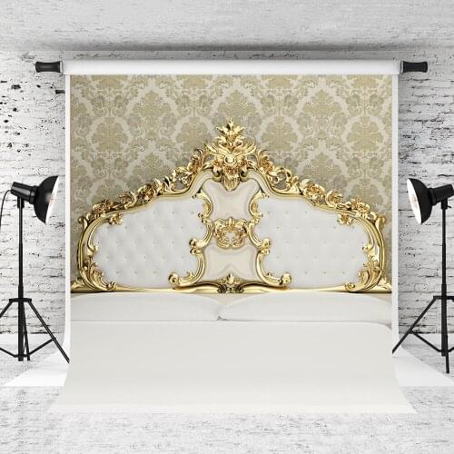 VinylBDS 5X7FT White Indoor Bed For Children Photography Newborn Background Photographic Studio Background