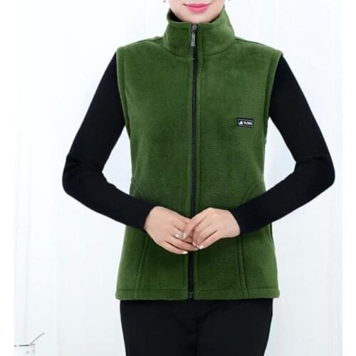Vests 2021 New Fleece Women Tops Spring Autumn Korean Plus Size Sleeveless Jackets Ladies Fashion Zipper Casual Waistcoat Female