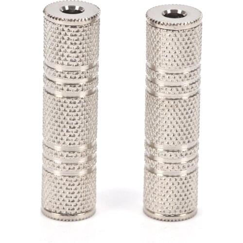 2PC/lot 3.5mm Jack Female to 3.5 mm Female Connector F/F Stereo Audio Adapter Headphone Jack Coupler Adaptor Connector Hot Sale