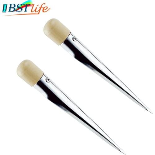 2X Splicing Fid Spike Stainless Steel 304 Rope Splicing Spike Fid With Wooden Handle Yacht Boat Accessory Handle Strand Rigger