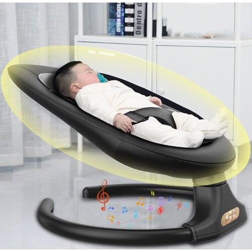 40kg Load Baby Smart Electric Baby Cradle Crib Swing Rocking Chair Newborn Calm Chair with Comforter Remote Control