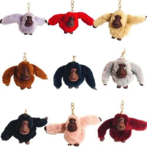 Free Shipping 20 pcs/lot 6cm plush stuffed soft Plush Gorilla pendant gorilla Plush Toys Bag accessories Gift items
