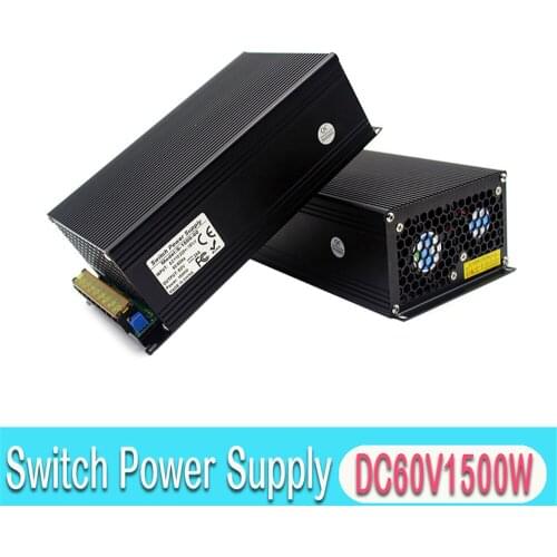 Single Output Power Supply DC60V 25A 1500W Transformer 110V 220V AC-DC LED Driver Power-Supply Unit for CNC Router Stepper Motor