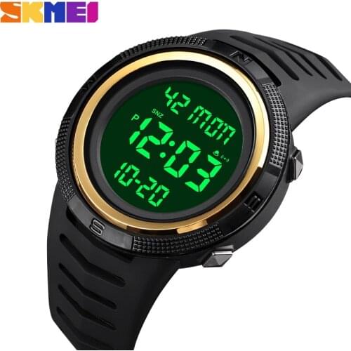 SKMEI Outdoor Sport Watch Men Count Down Chrono Wristwatch 50M Waterproof Mens Clock Fashion LED Light Digital Watches 1632