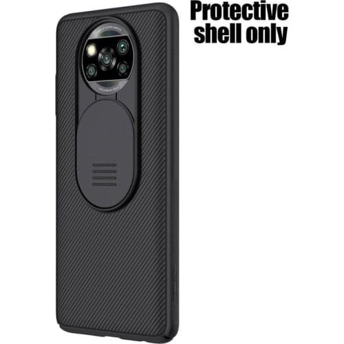 For Xiaomi Poco X3 Nfc Mi 10t Pro Lite 5g Camera Protection Phone Case Slide Camshield Back Cover Global Version Cases