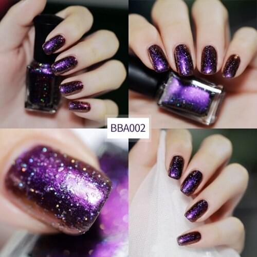Holographic Nail Polish Mirror Effect Chameleon Varnish Nail Gel Polish Glitter Lacquer SSwell