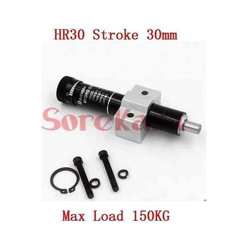 HR30 Adjustable Oil Pressure Buffer Damper SR30 Hydraulic Stable Stroke 30mm Max Load 150KG Pneumatic Element
