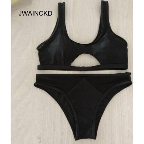 JWAINCKD Sexy High Cut Leg Sport Bikini 2018 Female Swimsuit Women Swimwear Two-pieces Bikini Set Bather Bathing Suit Swim Mujer