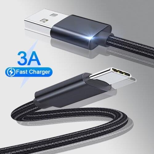 3A Micro USB Type C Cable Universal Mobile Phone Fast Charging Data Cord For iPhone 12 Pro Max Xiaomi 11 Huawei P40 Samsung S21