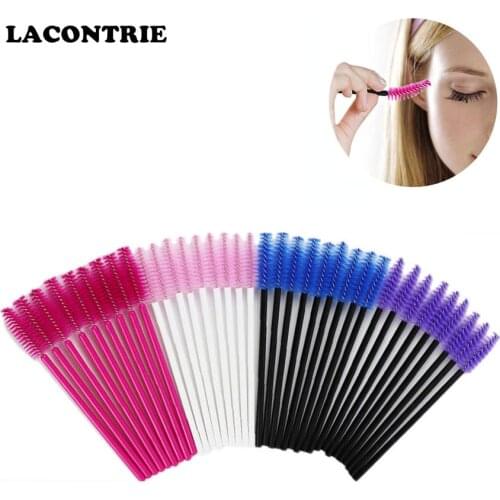 Makeup Brush Mascara Wands 50pcs Eyebrow Brush Prefect Eyelash Brush Kits Disposable Eyelash Mascara Eyelash Extension Supplies