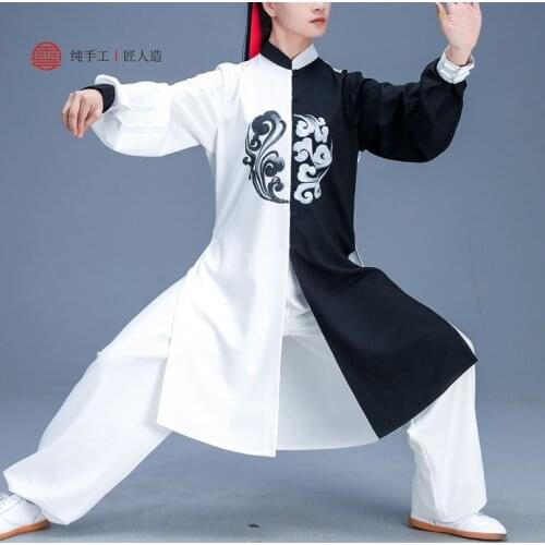 Unisex customize spring&autumn tai chi suit martial arts kungfu performance clothing wushu uniforms