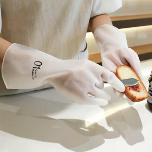 Kitchen dishwashing gloves household gloves rubber silicone gloves washing clothes cleaning gloves multi-purpose gloves