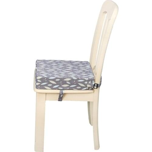Square Booster Seat Dining Chair Washable Thick Increasing Cushion for Kids Baby Toddler Highchair Pad 69HE