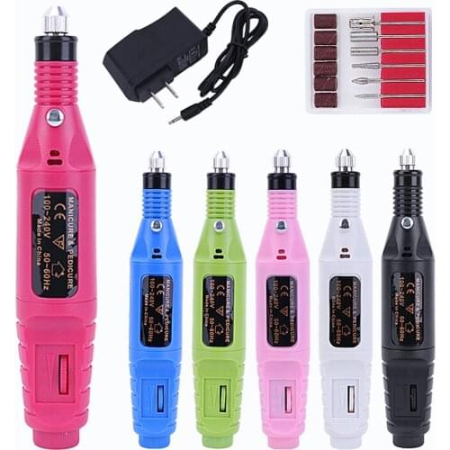 Professional Electric Nail Drill Machine Kit Manicure Machine Nail Art Pen Pedicure Nail File Art Tools Electric Manicure Drills