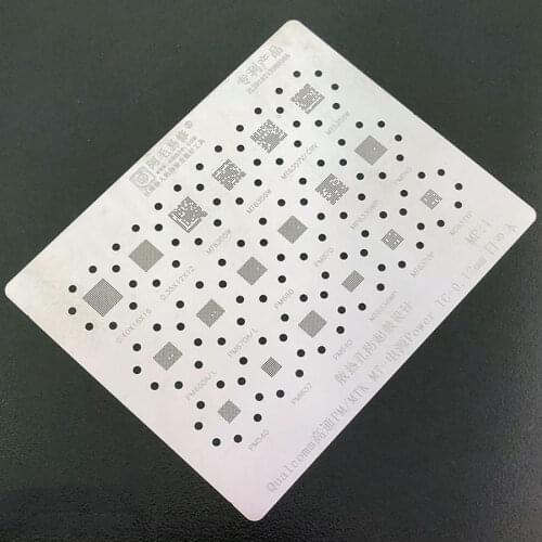 Amaoe BGA Reballing Stencil FOR Qualcomm PM660 670 845 MT6358W 6356W 6355W 6357V 6370P Power PMIC Chip BGA IC Reballing Tin